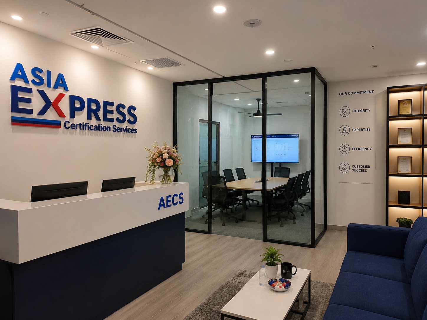 AECS's Kuala Lumpur office reception